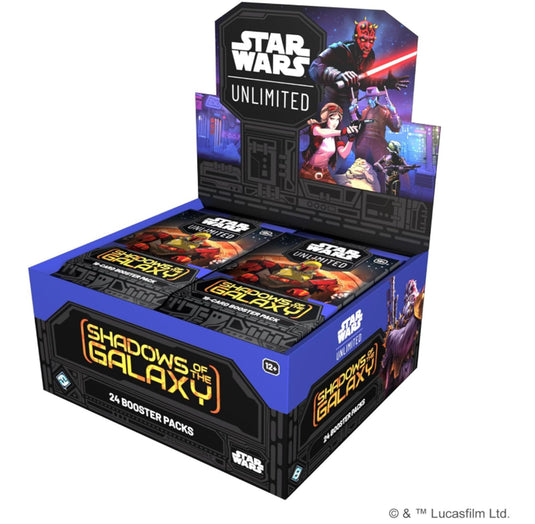 Star Wars: Unlimited TCG Shadows of the Galaxy Booster Box (24 packs)
