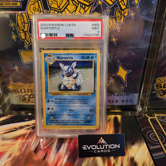 Pokemon Card TCG: PSA 9 Wartortle 002/034 Classic Collection English Holo