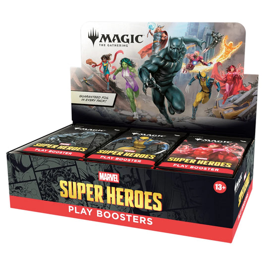 Magic: The Gathering Marvel Super Heroes Play Booster Box (30 Packs) (Pre-Order)