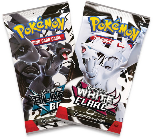 Pokemon - Scarlet & Violet 10.5 Black Bolt and White Flare Unova X8 Mini Tin Box