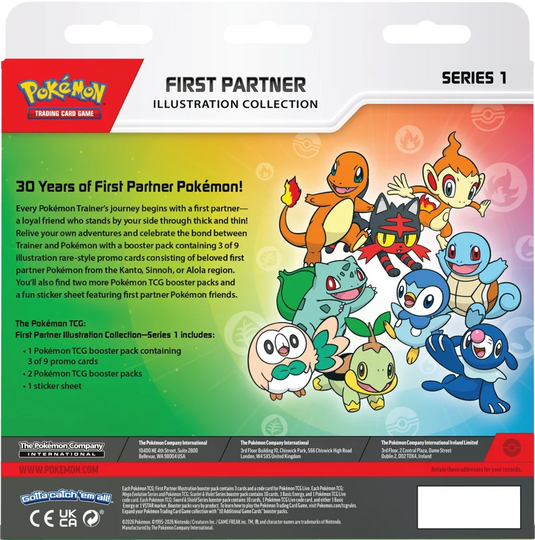 Pokemon First Partner Illustration Collection - Series 1