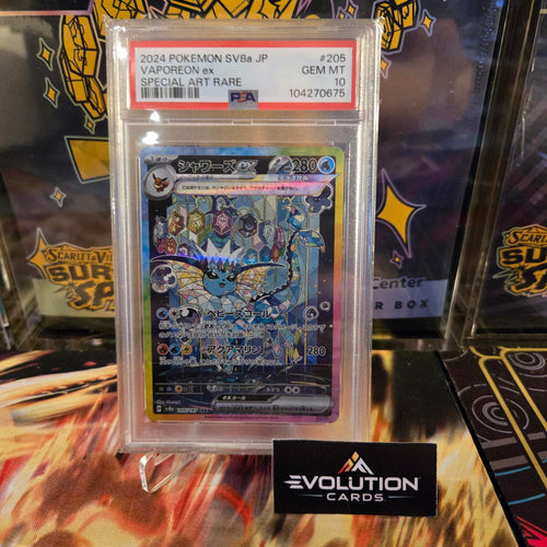 Pokemon 2024 SV8a JP Vaporeon ex Special Art Rare PSA GEM MT 10