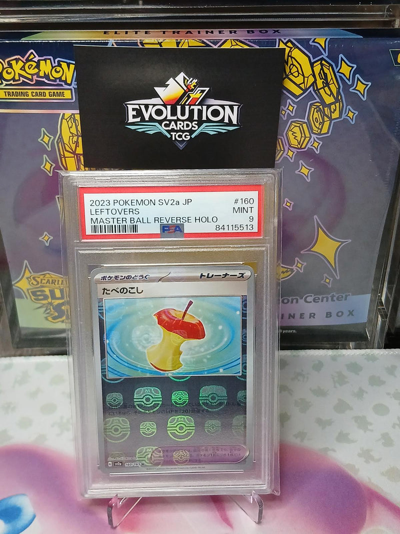 Load image into Gallery viewer, Pokemon SV2a JP Leftovers Master Ball Reverse Holo Graded Card PSA 9 Mint
