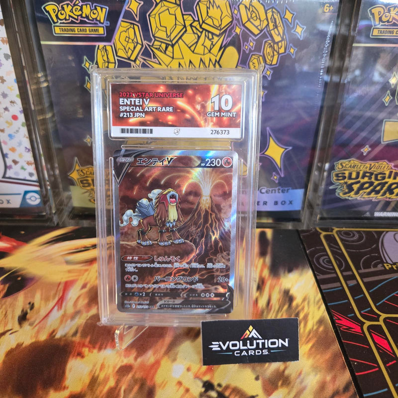 Load image into Gallery viewer, 2022 VSTAR UNIVERSE Entei V Special Art Rare #213 JPN GEM MINT Ace 10
