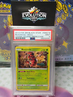 Pokemon TCG SM Black Star Promo Cosmic Eclipse Prerelease Buzzwole #SM218 PSA 9