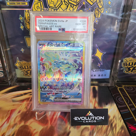 Pokemon TCG - 2024 SV8a JP Terapagos ex Special Art Rare PSA GEM MT 10