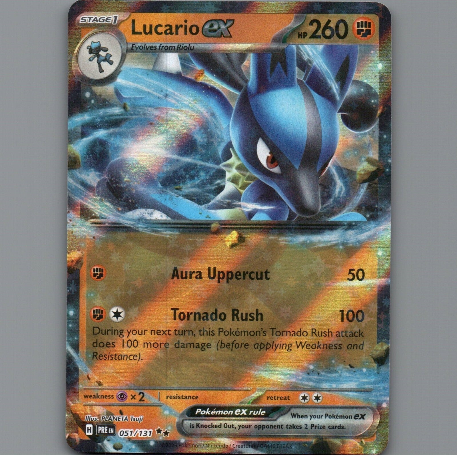 Pokemon card TCG: Lucario ex - 051/131 - SV Prismatic Evolutions