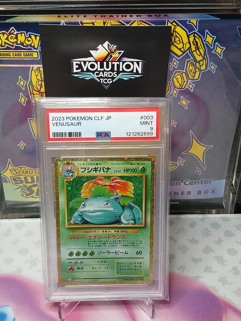 Load image into Gallery viewer, 2023 Pokemon CLF JP Venusaur #003 Graded Card PSA 9 Mint
