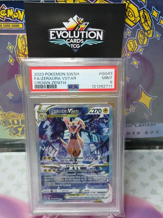 PSA 9 - Zeraora VSTAR - Crown Zenith - GG43/GG70 - Pokémon TCG