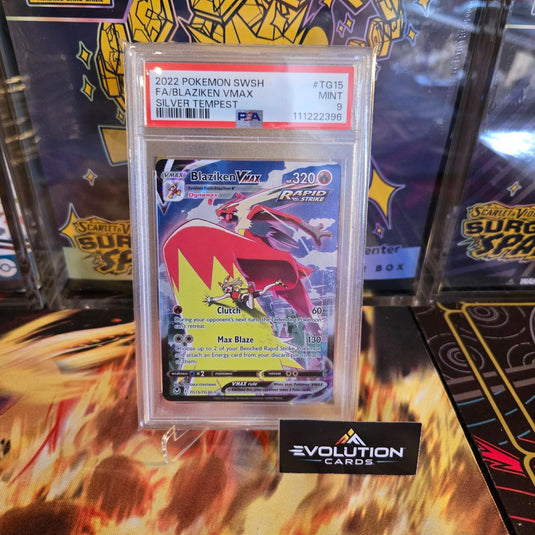 Pokemon TCG- Blaziken VMAX #TG15 Silver Tempest 2022 PSA 9