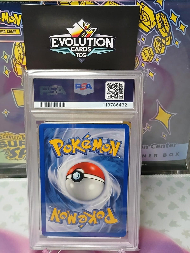 Load image into Gallery viewer, Pokemon TCG PSA 8 Meganium Neo Genesis 2000 Unlimited Holo Rare 10/111
