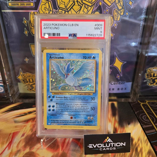 Pokemon card TCG: Articuno Holo 009 Classic Blastoise PSA 9 MINT 2023