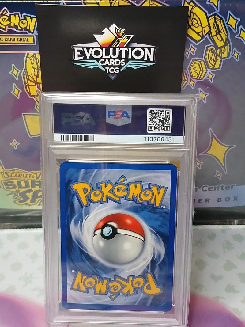 Load image into Gallery viewer, Pokemon TCG PSA 8 Meganium Neo Genesis 2000 Unlimited Holo Rare 10/111
