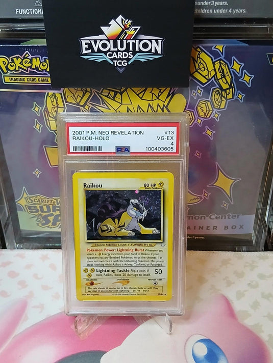 Pokemon TCG Neo Revelation Raikou 13/64 PSA 5