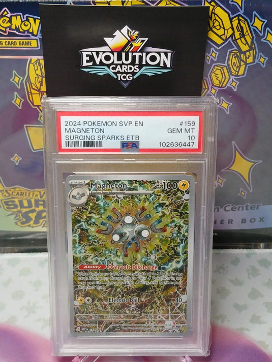 Pokemon Card PSA 10 Magneton SVP159 Surging Sparks Promo ETB IR Kanda 2024
