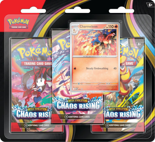 Pokemon Mega Evolution Chaos Rising - Triple Pack Blister (Pre-Order)