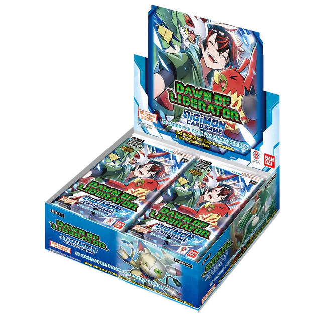 Load image into Gallery viewer, Digimon Card Game (EX11) Dawn of Liberator Extra Booster Box (24ct) (Pre-Order)
