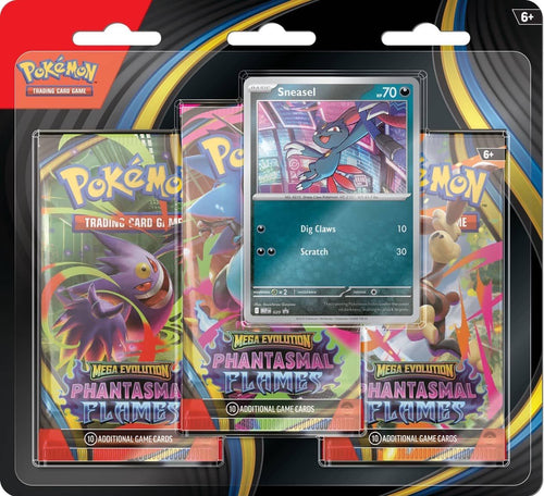 Pokemon TCG: Phantasmal Flames 3 Pack Blister Weavile