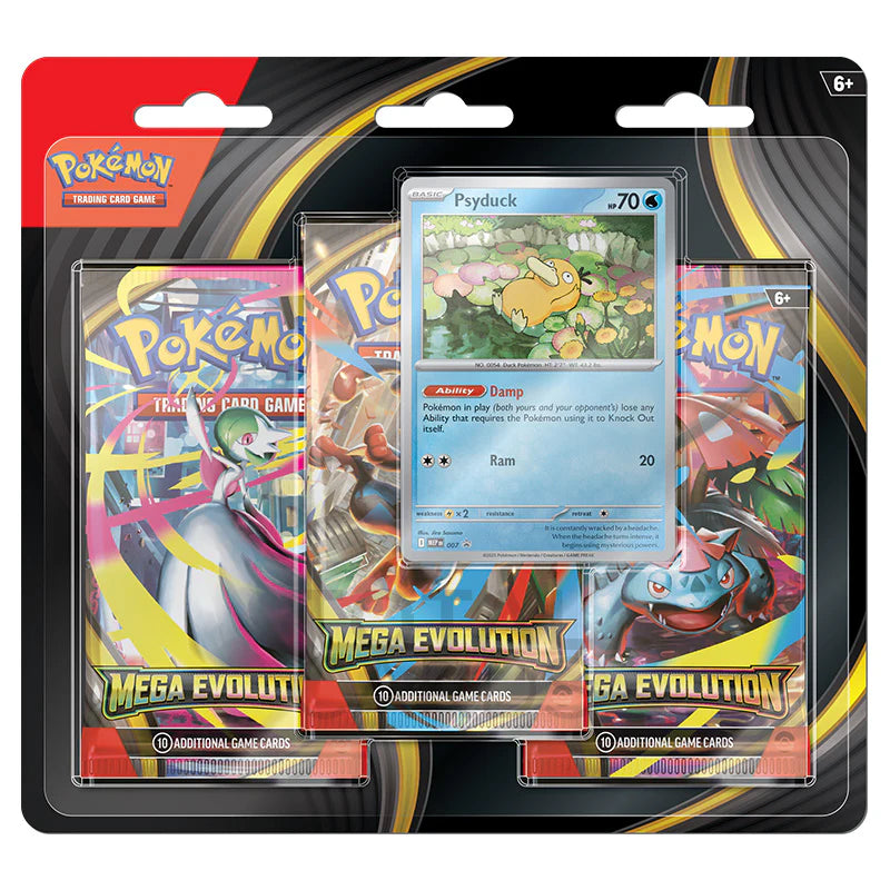 Load image into Gallery viewer, Pokemon TCG: Mega Evolution 3 Pack Blister Psyduck (Pre-Order)

