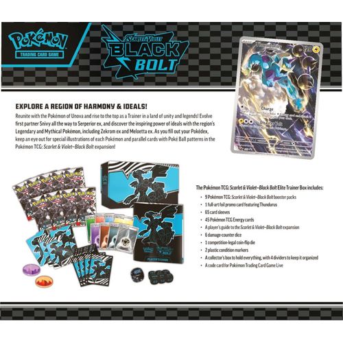 Load image into Gallery viewer, Pokemon - Scarlet &amp; Violet 10.5 - Black Bolt Elite Trainer Box
