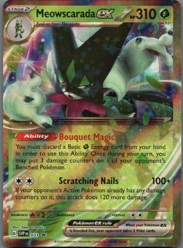 Pokemon TCG Card - Meowscarada ex - SVP033 - Black Star Promo