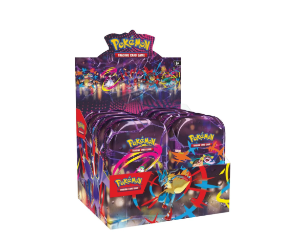 Load image into Gallery viewer, Pokemon - Mega Heroes Mini Tins Assorted Display x10 Count Mini Tin Box (Pre-Order)
