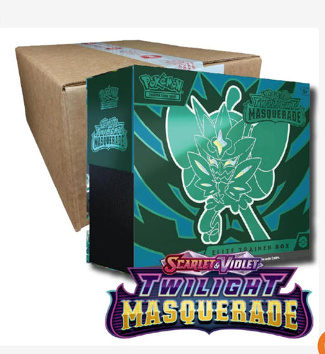 Pokémon TCG: Scarlet & Violet—Twilight Masquerade Elite Trainer Box Sealed Case