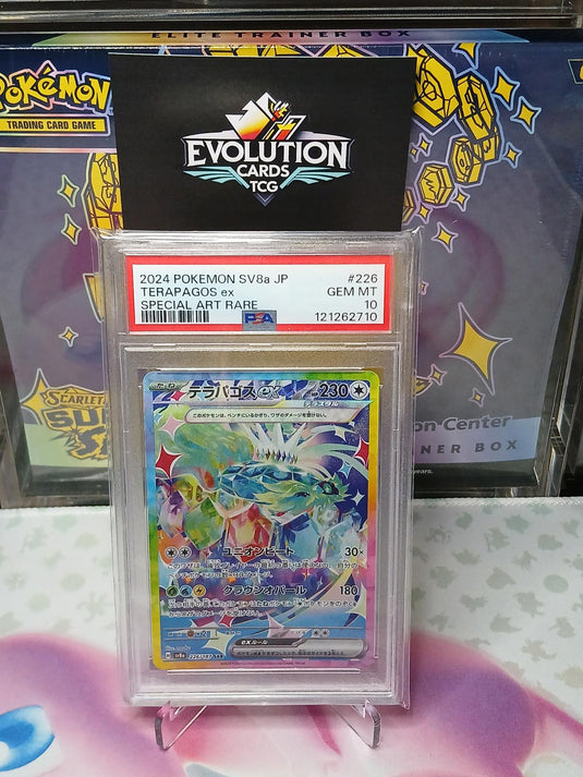2024 Pokemon SV8a JP Terapagos ex Special Art Rare Graded Card GEM MT 10