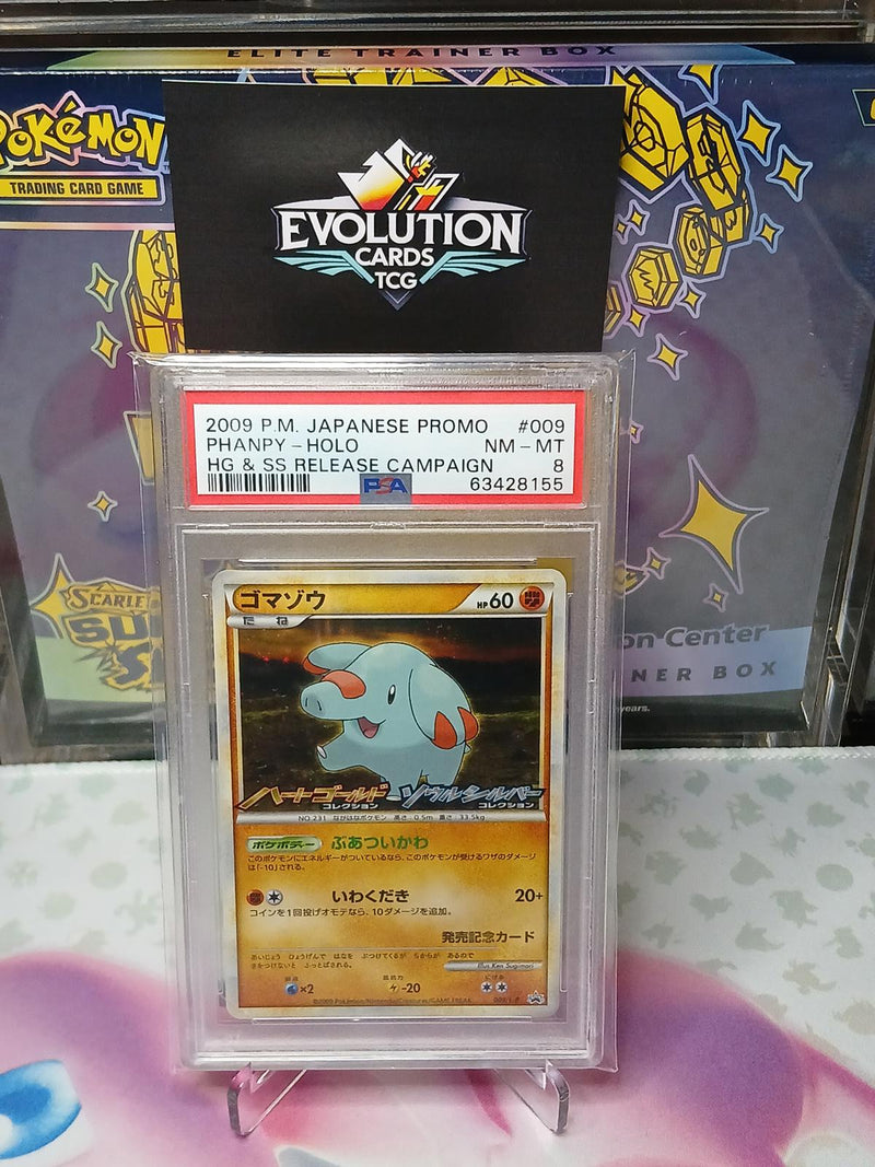 Load image into Gallery viewer, 2009 P.M. Japanese Promo Phanpy Holo #009 PSA 7 NM-MT hg &amp; ss Release Campaign
