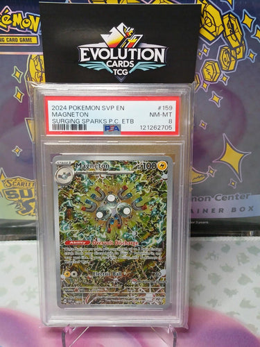 Pokemon TCG PSA 9 MINT Magneton SVP 159 Pokemon Center Stamped Promo