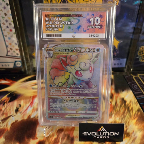 Pokemon Card TCG: Alolan Vulpix VSTAR  Silver Tempest Ace 10 Gem MINT