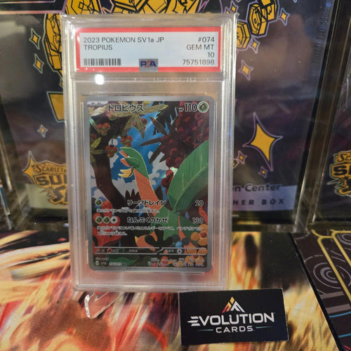 Pokemon Japanese TCG: Tropius 074/073 Sv1a: Triplet Beat Holo PSA 10