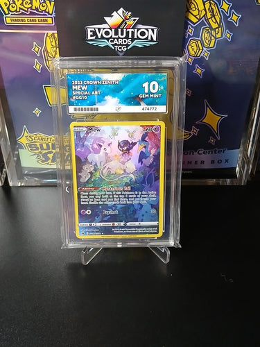 Pokemon TCG Mew Gg10/Gg70 Crown Zenith Special Art Ace Gem Mint 10