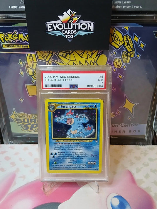 POKEMON TCG NEO GENESIS #5 FERALIGATR-HOLO PSA 7