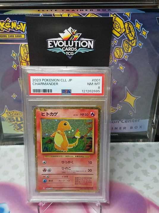 2023 Pokemon CLL JP Charmander #001 Graded NM-MT 8 PSA