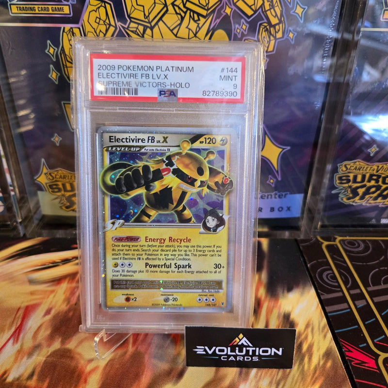 Load image into Gallery viewer, POKEMON TCG SUPREME VICTORS 2009 ELECTIVIRE FB LV.X #144 ULTRA PSA 9 MINT
