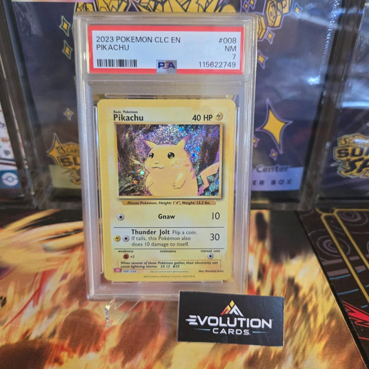 Pokemon Card TCG: PSA 7 Pikachu Holo 008/034 Pokemon Classic Collection English