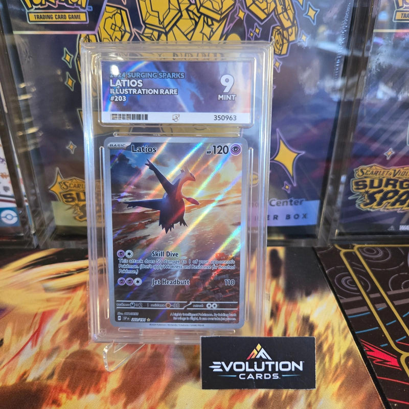 Load image into Gallery viewer, Pokémon TCG Latios 203/191  Surging Sparks Illustration Rare Ace 9
