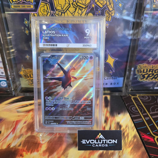 Pokémon TCG Latios 203/191  Surging Sparks Illustration Rare Ace 9