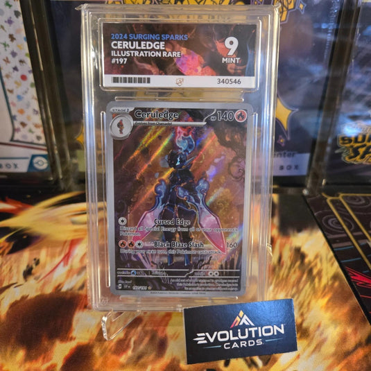 Pokemon Card TCG:  ACE 9 Ceruledge Illustration Rare Surging Sparks 197/191