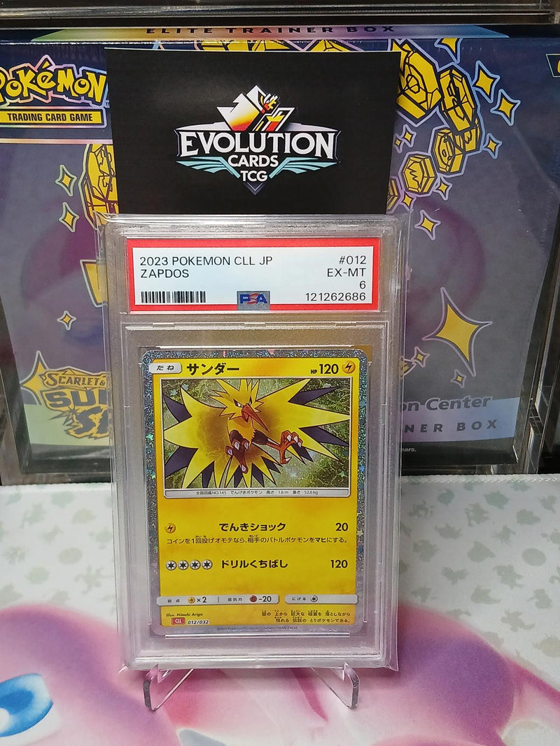 Load image into Gallery viewer, 2023 Pokémon CLL JP Zapdos Graded Trading Card EX-MT 6
