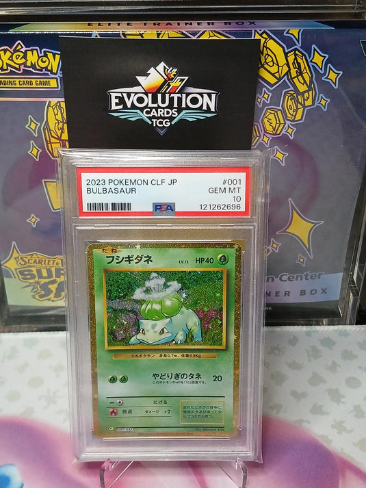 2023 Pokémon CLF JP Bulbasaur 001 Graded Card GEM MT 10