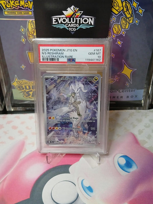 PSA 10 N's Reshiram 167/159 Pokemon Journey Together Graded Card