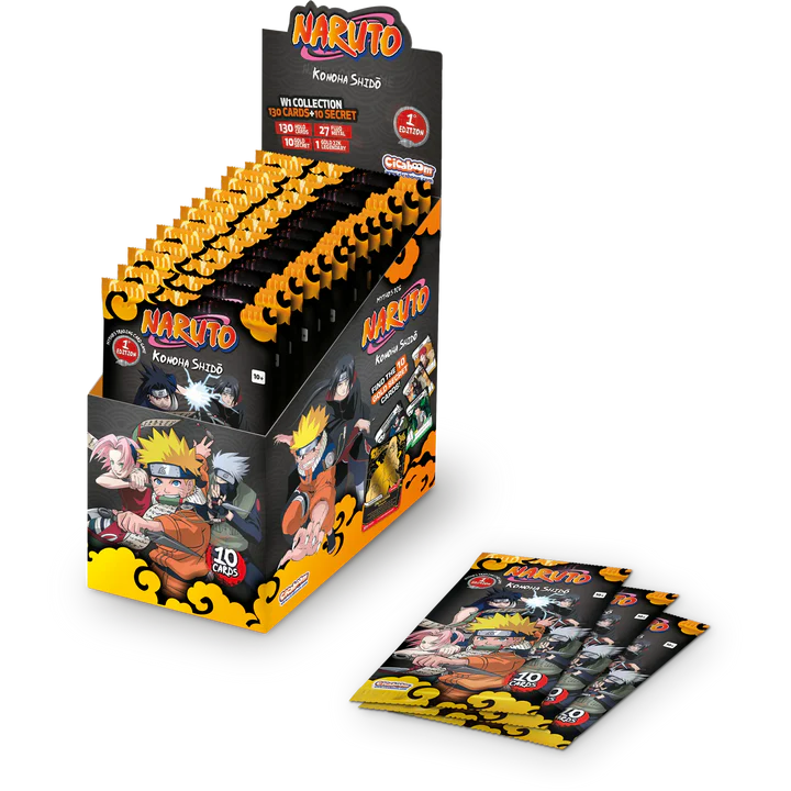 Load image into Gallery viewer, Naruto Mythos TCG - Set 01 - Konoha Shido - Booster Box (24x Packs) (1st Edition)
