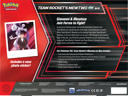 Pokemon TCG: Team Rocket's Mewtwo ex Box