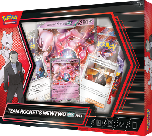 Pokemon TCG: Team Rocket's Mewtwo ex Box
