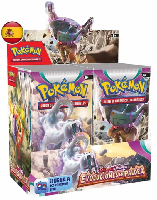 Pokémon TCG Scarlet & Violet Paldea Evolved Booster Box (36 Packs) Spanish